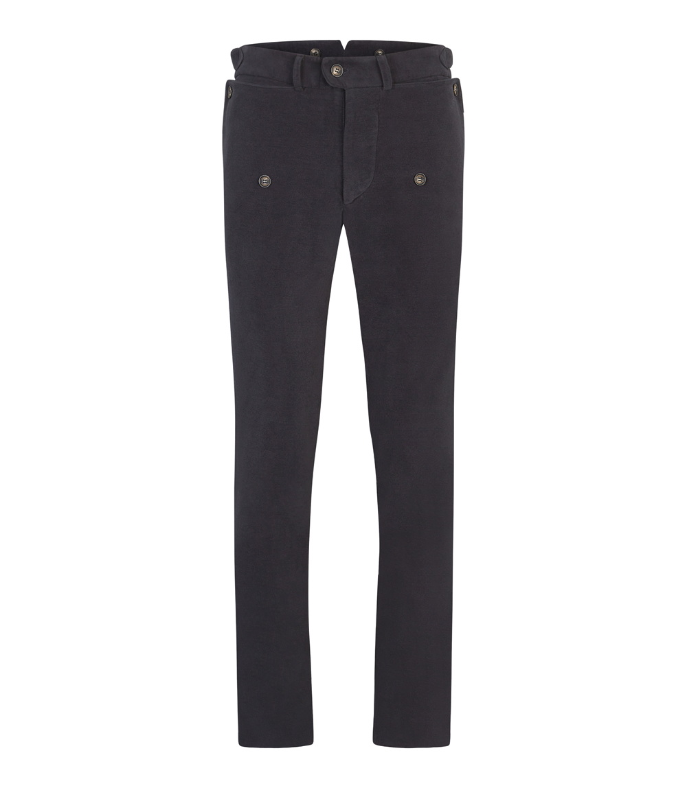 Made In Britain Hollywood Navy Moleskin Trousers